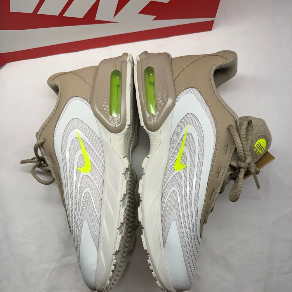 Nike Air Max Fire Shoes Sneakers Light Bone Khaki Volt Mens 12 IF2621-002 New